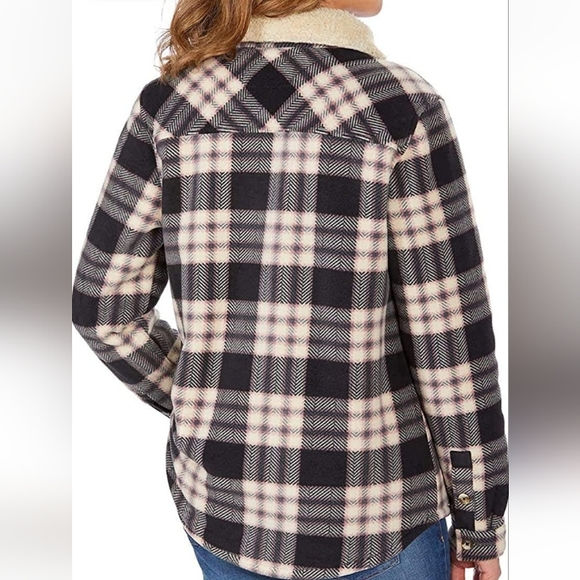 NWT Soho Threads Plaid Sherpa Jacket S - Picture 3 of 13